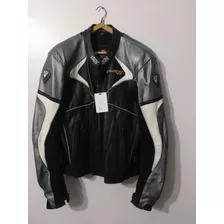 Chaqueta/ Campera De Cuero Para Moto Racing Ixs, Sin Uso. 