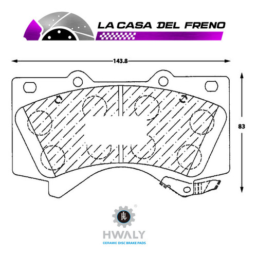 Pastilla Freno Delantera Toyota Sequoia (usa) 4.7 2007-2009 Foto 3