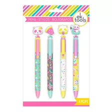 Set De Plumas Kawai Para Niña Panda | Ek Pen Set 4/pkg Panda