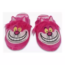 Pantufa Chinelo De Quarto Gato Risonho Alice Solado Borracha