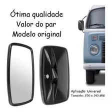 Par Espelho Retrovisor Universal Pequeno Kombi Caminhão F100