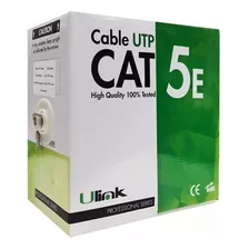 Cable De Red Utp Indoor Cat-5e Ulink 305m 24 Awg Multifilar