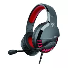 Auriculares Gamer Nagini C/micrófono 2.30m Daewoo Color Rojo Color De La Luz Rojo