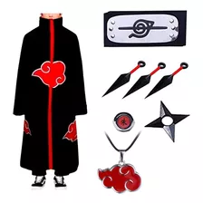 Akatsuki Itachi Kit De Capa De Anime Para Cosplay De Naruto