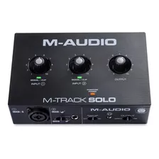 Interface De Áudio M Audio M-track Solo Usb 2 Canais Nf