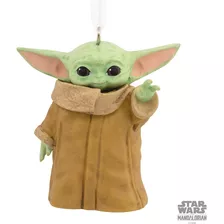 Hallmark Adorno Navideño Keepsake Star Wars The Mandalorian Color Gris Oscuro Baby Yoda Grogu Usando La Fuerza