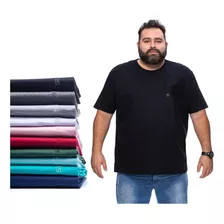 Kit 10 Camisetas Plus Size Básicas G1 Ao G5 Tamanho Grande