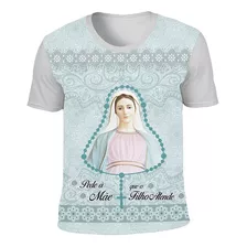 Camiseta Rainha Da Paz - Terço