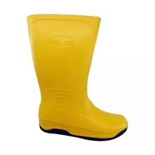 Bota De Lluvia Media Caña Azul O Amarillo - Talles 37 Al 44