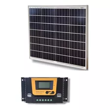 Kit Solar Panel 50 W + Regulador 10 A Con Usb 3c 