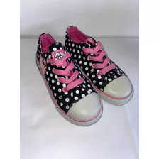 Zapatillas De Lona Hello Kitty Nena Talle 11us Equiv. 30.5