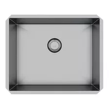 Pia Cuba Tanque Inox Para Cozinha 40x40 Gourmet Quadrada