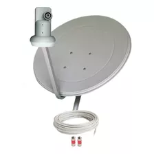 Antena Ku 60 Cm Original Sky + Lnb Simples Universal + Cabo