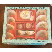 Juego De Te Porcelana Antiguo Toy China Tea Set 17 Piezas