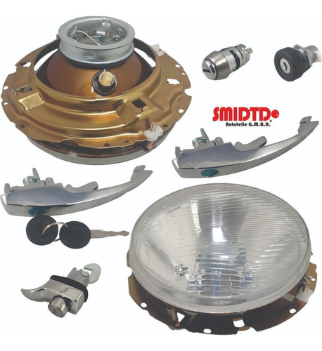 Kit Manijas Estribos Biceles Faros Vw Sedan 1.6 73-92 Vocho Foto 7