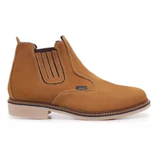 Bota Masculina Couro Legítimo Country Elástico Vira Francesa