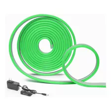 Tira De Luces Hifiluz Neon Flex Led 2835 Verde 5m Ip67