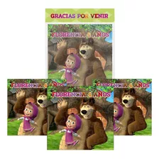 Puzzles Souvenirs Masha Y El Oso Personalizados X10