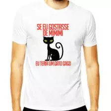 Camiseta Personalizada Mimimi Gato Gago Frases Divertidas