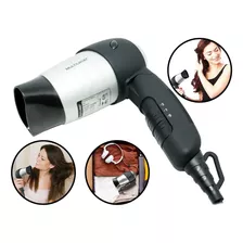 Secador De Cabelo Multilaser Viagem Prata E Preto 110v/220v