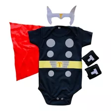 Body Thor Bebê Máscara Braceletes Personalizado Fantasia