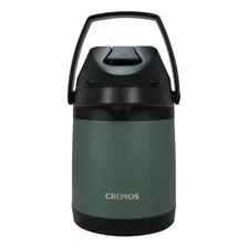 Garrafa Térmica Cronos Verde De Inox 2,5 L Cor Verde-escuro