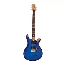 Guitarra Eléctrica Prs Se Custom 24 Funda Faded Blue Burst