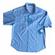 Camisa Columbia Tamiami Omnishade Uv +30 Pfs Cco13 Azul