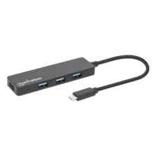 Manhattan Hub Usb Superspeed De 4 Puertos Que Admite Velocid