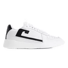 Tenis Alto Moderno Feminino Couro Branco Estiloso Oferta