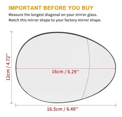 A Espejo Derecho Para Bmw Mini Cooper 2007-2015 Foto 2