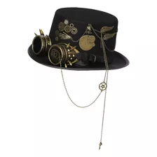 Traje De Sombrero De Copa Steampunk Estilo Gótico Vintage