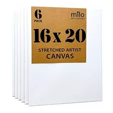 Milo - Lienzo Párrafo Artista, 16,0 X 20,0 En, 6 Unidades.