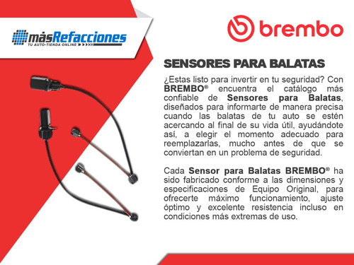 Sensor Para Balatas Delantera Maybach S600 2016-2017 Brembo Foto 4