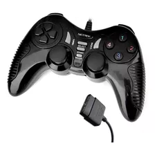 Joystick Gamepad Netmak Speed Dual Shock Para Play 2