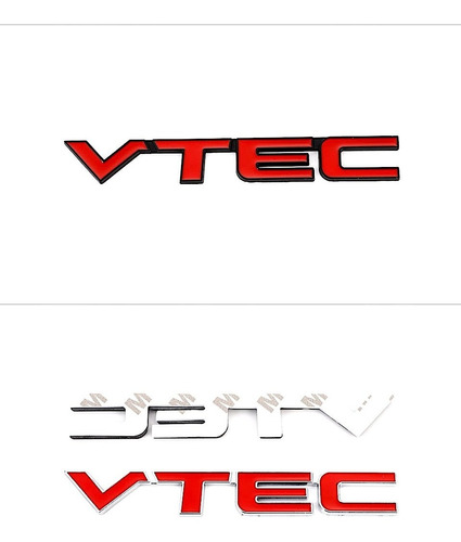 Emblema Metal Vtec Honda Civic Fit Accord Cr-v Hr-v Foto 2