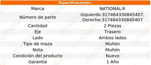 2- Mazas Mun Traseras Volkswagen Gol 2009/2012 National Foto 4