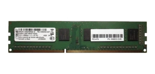 Memória Ram Ddr3 4gb Smart Pc3-12800u Sh564128fh8n6tnsqg