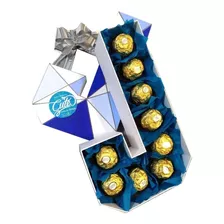 Letra J Decorada Con Chocolate Ferrero Para 14 De Febrero
