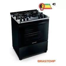 Fogão Piso Brastemp 5 Bocas Mesa De Vidro Turbo - Bfs5vce