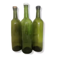 24 Botellas Vidrio Verde 750ml Taparosca