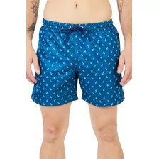 Short De Baño Hombre Estampado Y Talle Especial Premium