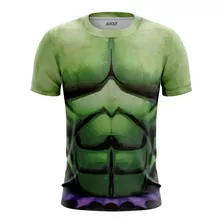 Camiseta Camisa Traje Hulk 3d Vingadores Marvel Heróis 