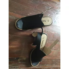 Sandalias Negras Panama Jack Talle 35 Un Solo Uso