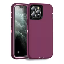 Mxx Funda Compatible Con iPhone 13 Pro Max, 3 Capas Sper Res