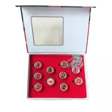 Set De Anillos Mangekyo Sharingan Anime Naruto De Colección