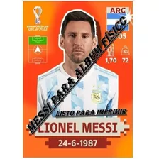 Figurita De Messi Para Album Fisico Mundial Qatar 2022