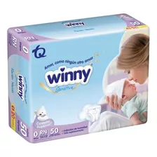 Pañales Winny Sensitive Sin Género Rn X50 Unidades