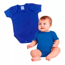 Body Bebê Curta Malha 100% Algodão Basikinhos Liso Infantil