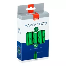 Caneta Marca Texto Gel Verde Brw Cx C/12 Un